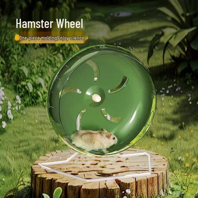 Leises Hamsterlaufrad mit Ständer und Rolle – Laufkugel für Goldhamster – Käfigzubehör und Möbel