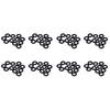 ABWR-80 Stuks Zwarte Rubberen Oliekeerringen O-vormige Ringen Afdichtringen 8 X 4 X 2 Mm