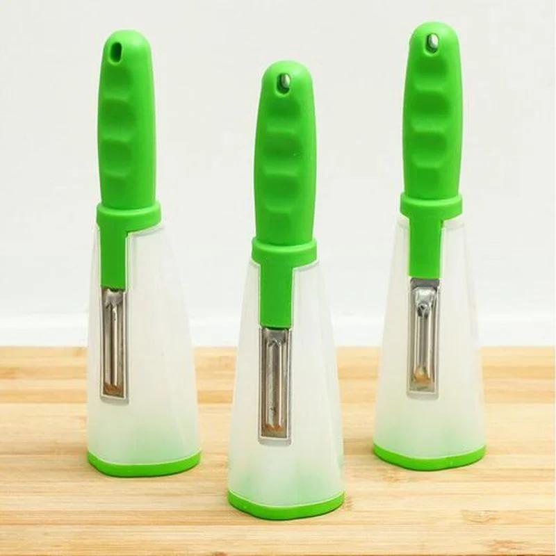 Storage Tube Splash-proof Fruit and Vegetable Peeler Multi-functional Peeler Storage Type Supplies Household Kitchen Tools
