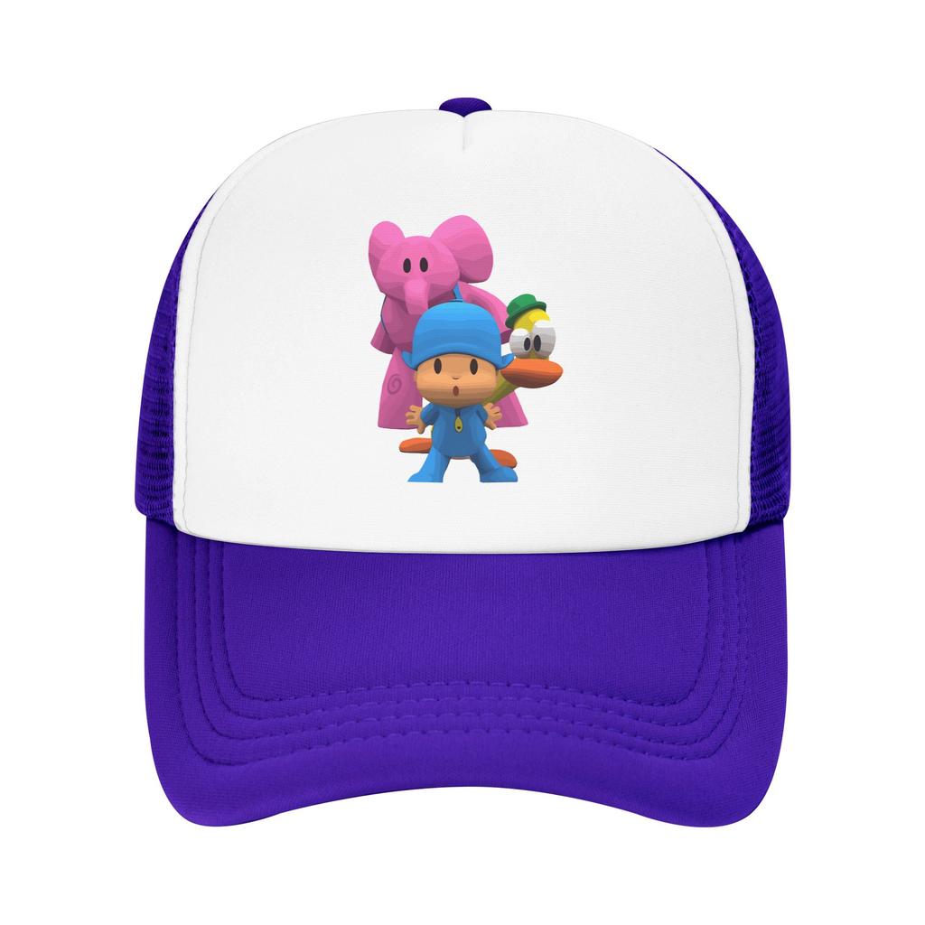 Pocoyoed  Friends Super Hero Friends  Trucker Caps Mesh Baseball Cap Snapback Caps Hat Trucker Hat Breathable Fishing Hat Summer