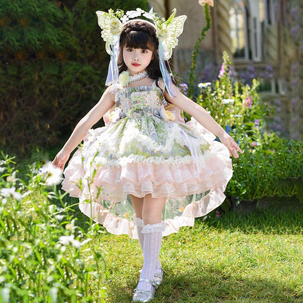 Girls' Wizard of Oz Lolita Puffy Summer Dress - Princess Birthday Party Outfit