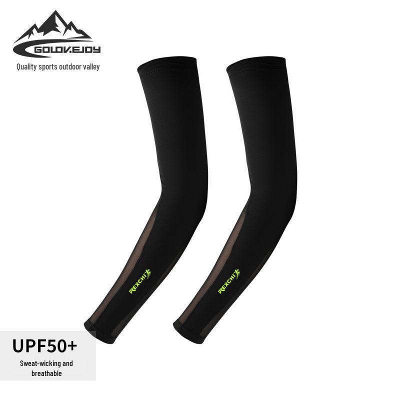 

Cycling Arm Warmers Anti-UV Sweat-Wicking Anti-Slip Fluorescent Sleeves for Men and Women S