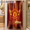 Beach TowelManchester United Custom Name Text Personalized Soft Towel for Beach Pool Indoor Home Decor Gift