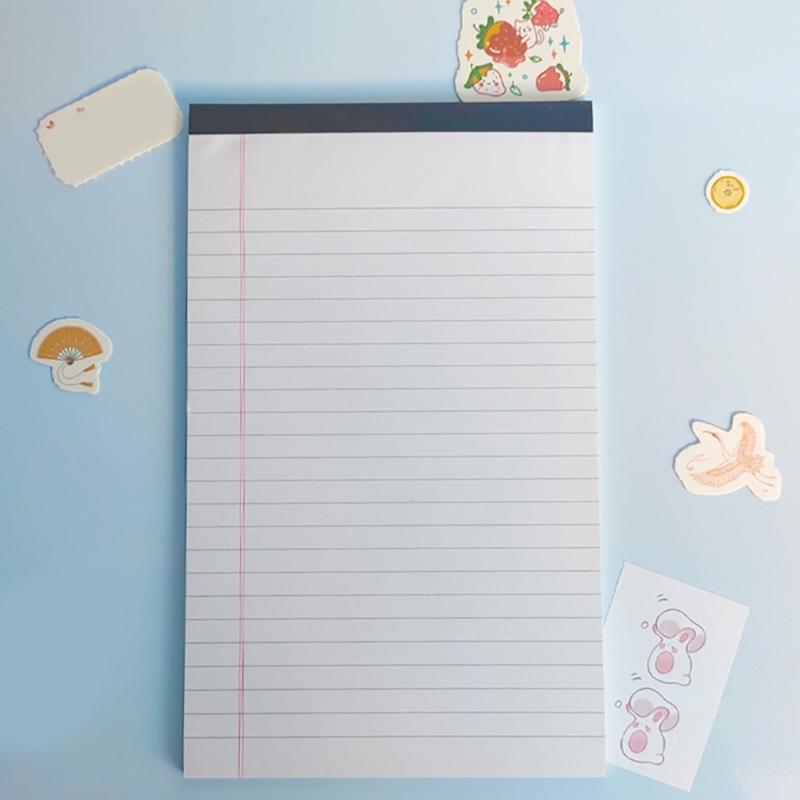 24pcs Writing Pads Perforated Edges Student Office Supplies Recyclable Legal Note Pad