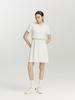 SERGIO TACCHINI W Essential Pique Collared V-Neck Short Sleeve Dress (White)