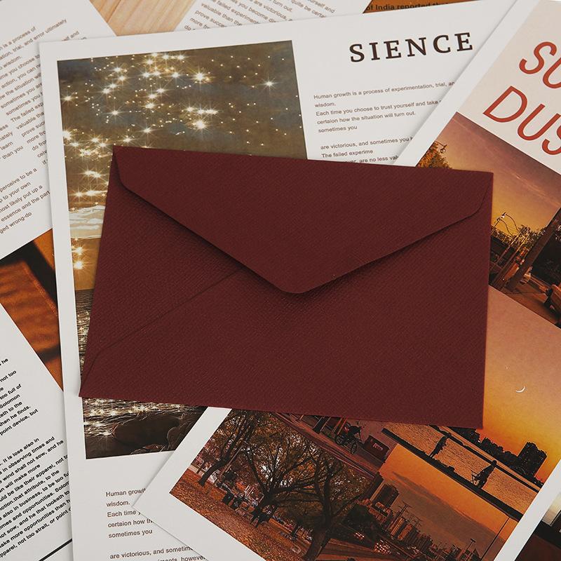 Hemp Weave Letter Set Western Specialty Paper Vintage Style Invitation Burlap Postcard Storage Envelope Collection Thin Version