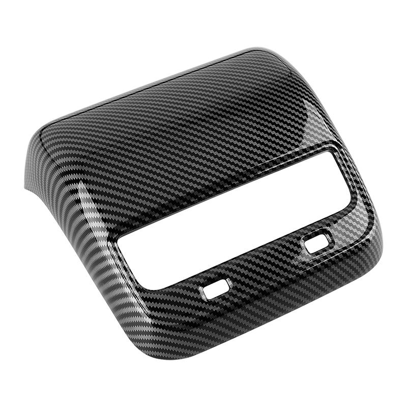 

Для Tesla Model 3 Y 2021 2022 2023 2024 2025 ABS Carbon Fiber Car Rear Air Vent Outlet Cover Decor Sticker