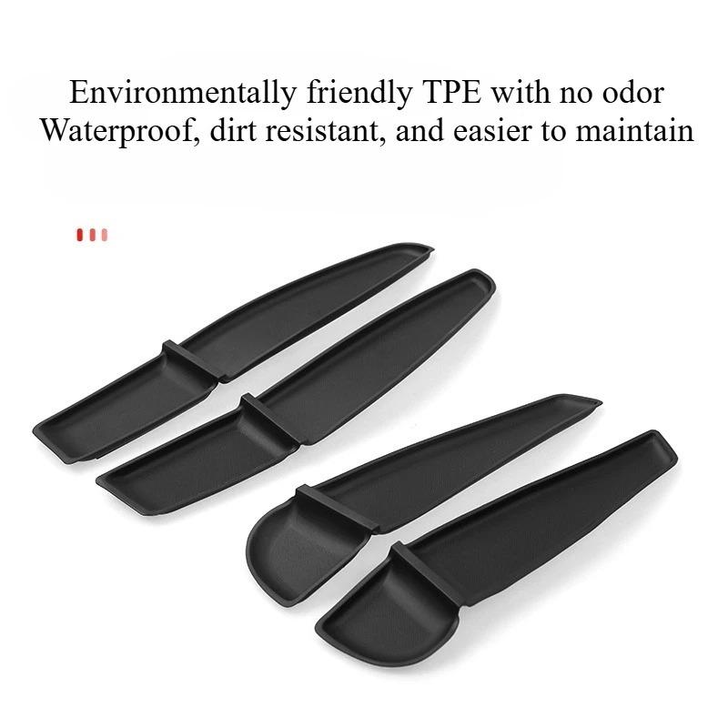 Side Door Storage Pad for Tesla Model Y/YL Juniper 2025 Car Accessories TPE Central Control Water Cup Holder Pad Organizer Tray
