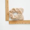 2005 Winter New Plush Fabric Scrunchie for Women, Simple Cat Ear Headband, Versatile Elastic Hair Tie