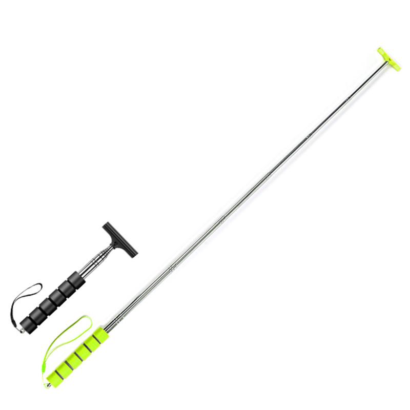 Car Rearview Mirror Wiper Portable Telescopic Auto Glass Squeegee Cleaner Car Mirror Wash Cleaning Brush Long Handle Glass Mist Cleaner