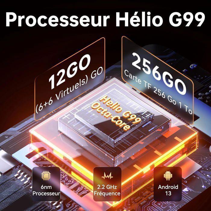 Tablette Tactile OUKITEL RT8 12GO+256GO 11" FHD+ Tablette Incassable 20000mAh 48MP Caméra Tablette Dual SIM 4G/IP69K/OTG/NFC Orange