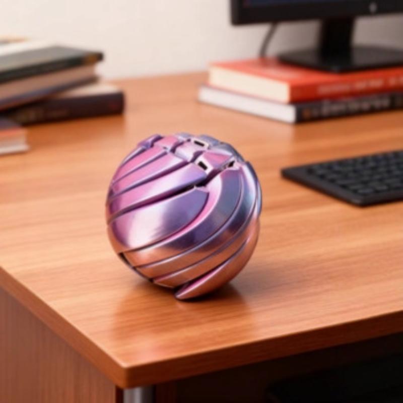 1 stk 3D-printet Twistsphere Rekvisitter Tandhjul Væskestrømsbold Med Roterende Design Angstlindrende Legetøj Slimbold Legetøj