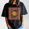 Esoteric Sun Oversize Deep Drop Shoulder Tee, High Quality Cotton, Astrology Sun T-shirt, Numerology, Esoteric Celestial, Streetwear