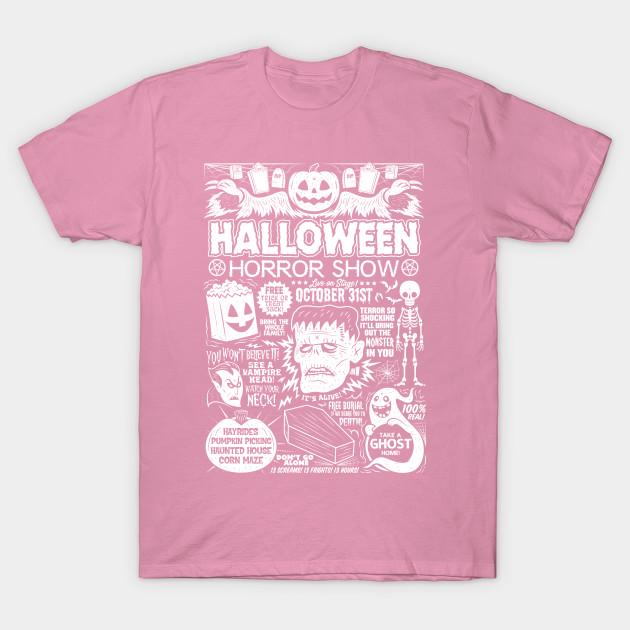 T Shirt Women Halloween Horror Show Harajuku Print Kawaii Tshirt Summer Short Sleeve Female T-Shirt Top Tee