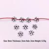 Tibetan Silver Flower Spacer Beads - 100pcs DIY Jewelry Accessories for Bracelets & Necklaces