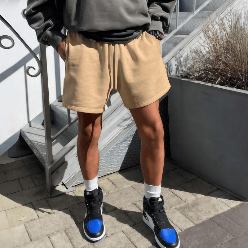 Men's Solid Color Sports Casual Shorts