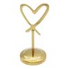 Metal Place Card Base Hollow Heart Table Number Holder, Love Stand, Holders Clip for Photos, Food Signs, Memo Notes, Weddings, Birthdays, Restaurants