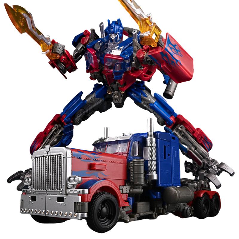 Transforming Robot Toy Optimus Prime Commander AOYI BMB Articulated Action Figure Model Transforming Truck Head Alloy Version Robot Car