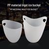 Yuanbao Transparent Plastic Ice Bucket for Wine, Beer, and Champagne - Handheld with Ears