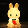 Cute Animal Night Light for Kids, Rabbit Bear Deer Cat Dog Warm Nighttime Feeding Shape LED Bedside Lamp, Soft Glow Nursery Lamp Baby Sleep Comforting