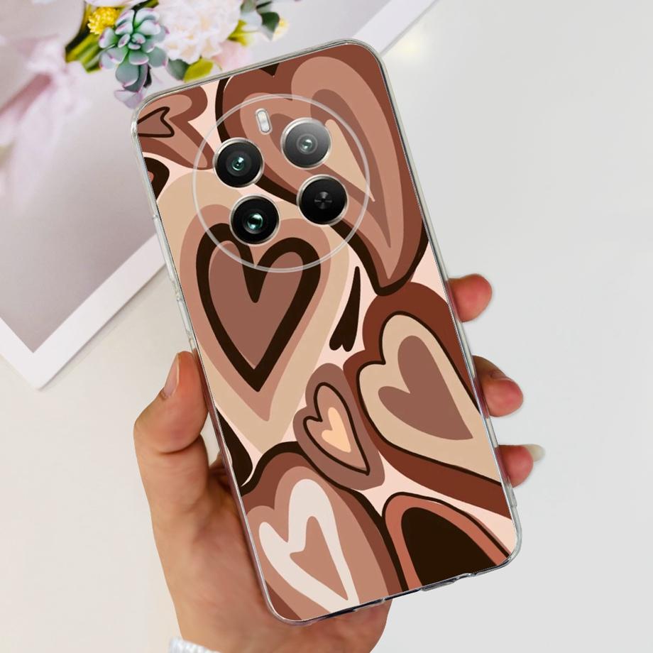 For Realme 12 Pro Plus Case Soft Clear TPU Silicone Phone Case For Realme 12 Pro Pro+ Cute Cartoon Shockproof Back Cover Fundas