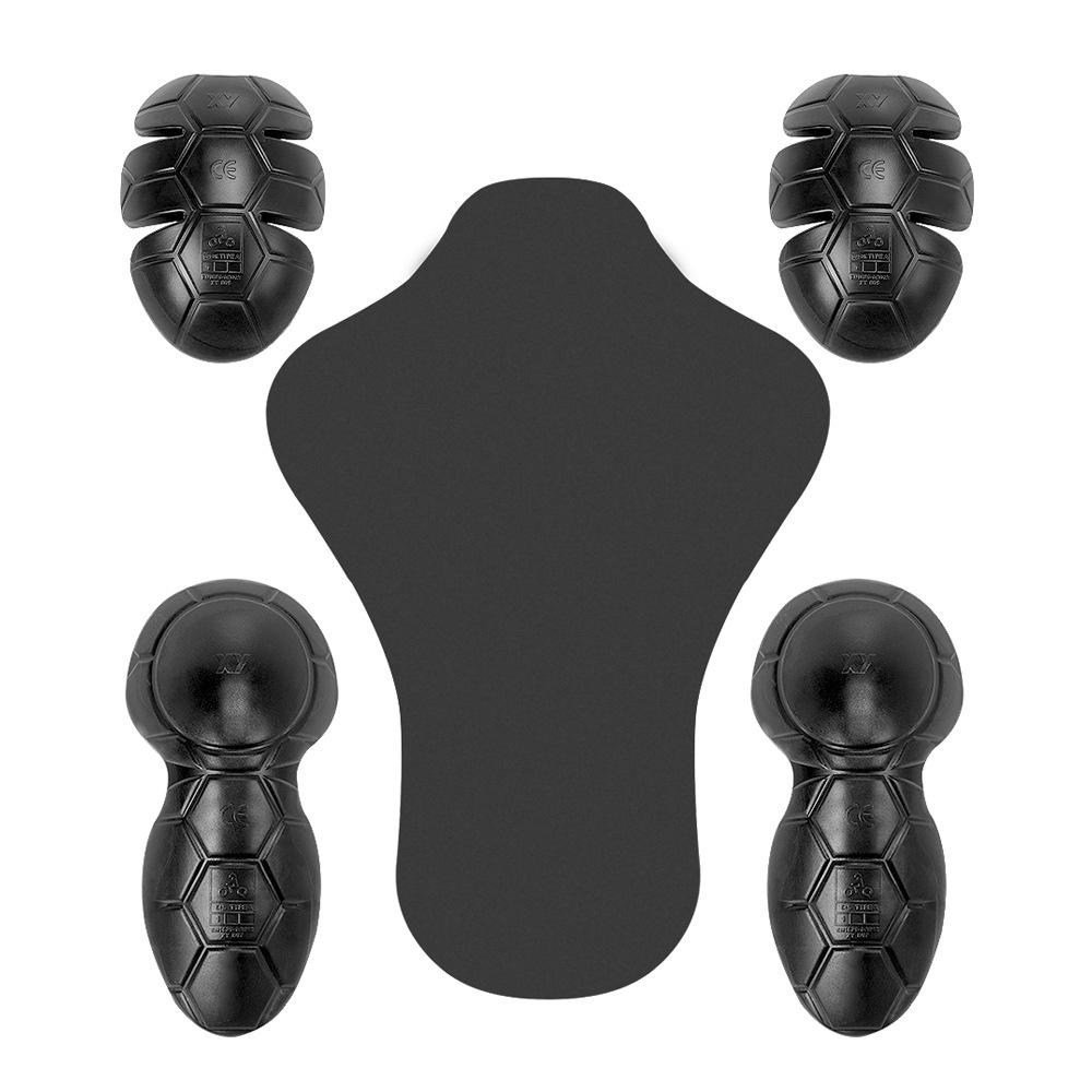 EVA Double-Layer Motorcycle Riding Suit with Back Protector, Shoulder & Elbow Pads