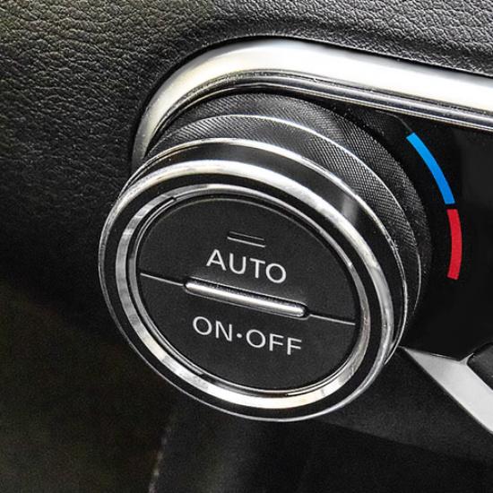 For Nissan Rogue -2025 Air Condition Knob Button Ring Cover Black Decor