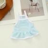 Pet Dress Mesh Breathable Cool Strap Skirt Solid Color Simple Cat And Dog Skirt