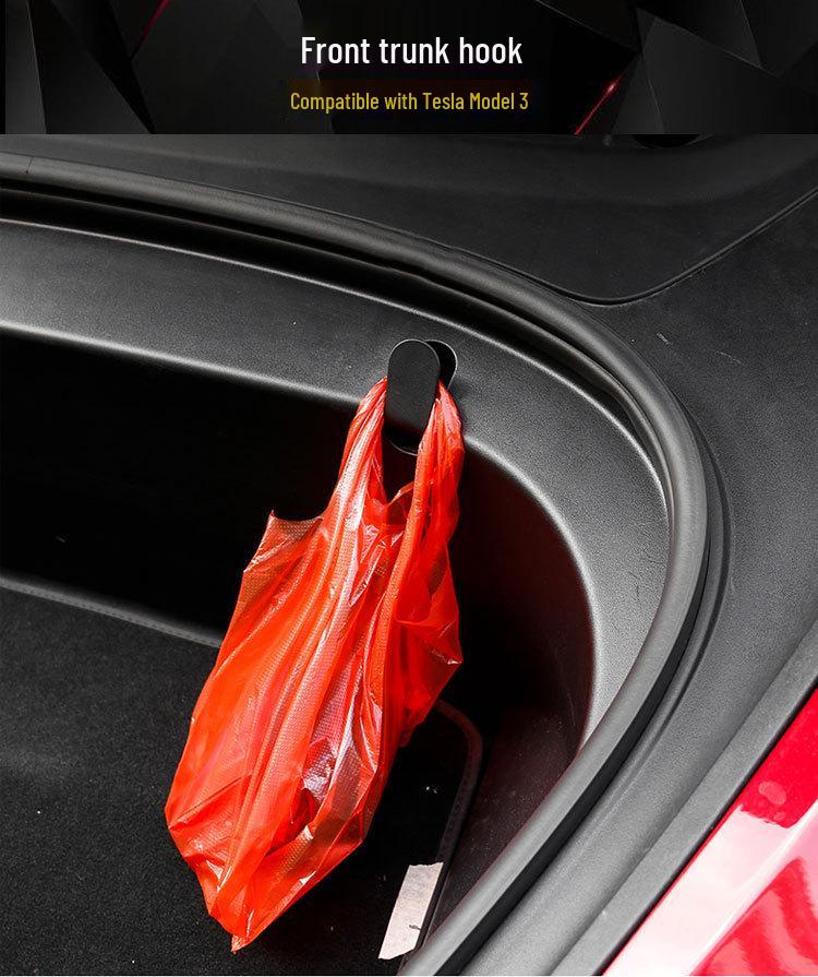 Tesla Model 3 Front Trunk Hook Storage Box Upgrade
