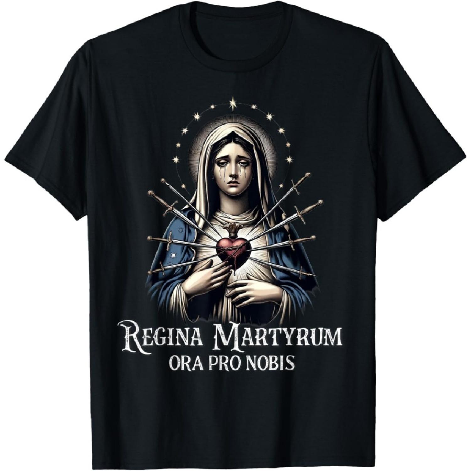

Mater Dolorosa Our Lady of Sorrows Virgin Mary Catholic T-Shirt XXXXXL чорний