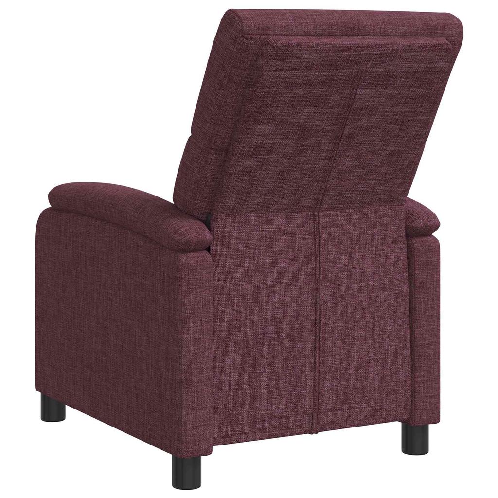 Recliner Chair Purple Fabric