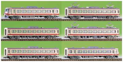 Greenmax N Gauge Seibu 5000 Series Red Arrow Set 410 Unpainted Model Train Kit 6-Car