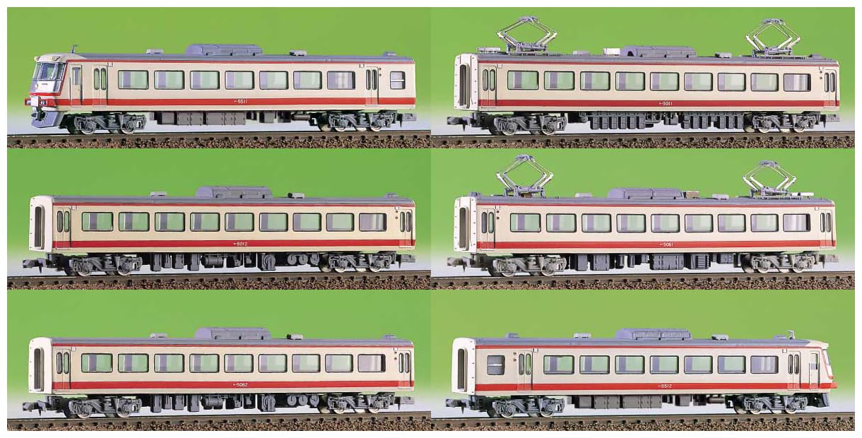 

Greenmax N Gauge Серия Seibu 5000 Red Arrow Набор 410 Неокрашенный Набор Моделей Поезда 6 Вагонов