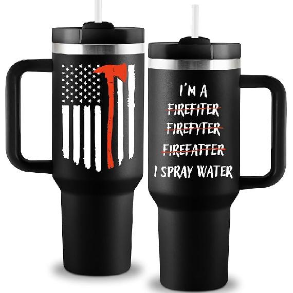 Police Gifts - Police Officer Gifts - Gifts for Police Officers Men - Police Academy Graduation Gifts- Law Enforcement Gifts - Police Tumbler - 40 oz Firefighter