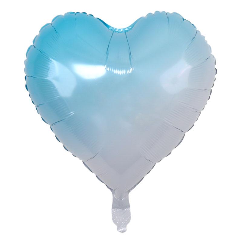 8-Inch Pure Color Heart-aped Aluminum Foil Balloons Baby First Birthday Decoration Children's Birthday Par Scene Decoration