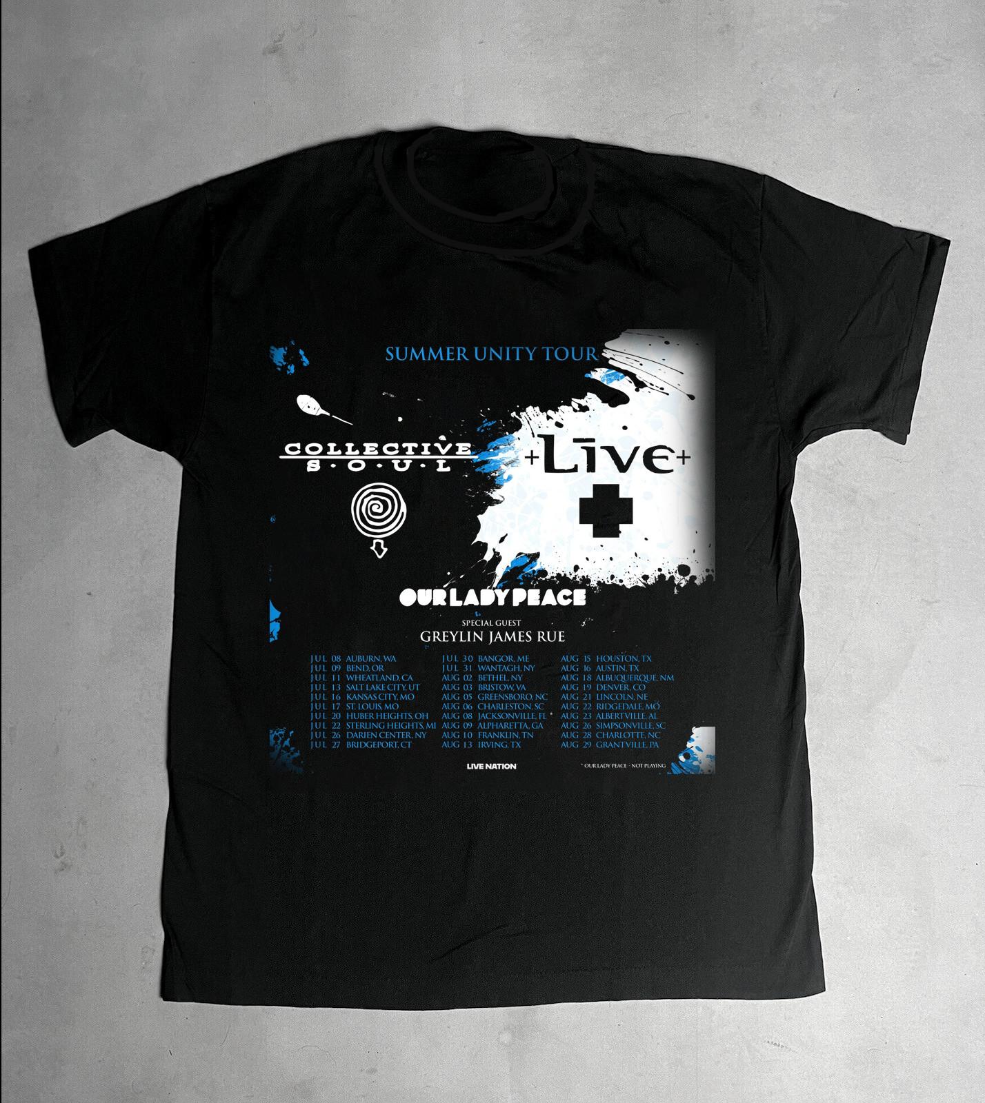 Collective Soul Tour 2025 Band Gift For Fan S to 5XL T-shirt XXL