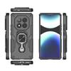 For Xiaomi Redmi Note 14 Pro+ 5G Case Rotatable Ring Kickstand PC+TPU Shockproof Phone Cover