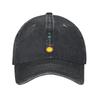 Outer Wilds Schip Logboek Kaart Unisex Stijl Baseballpetten Verweerde Denim Petten Hoed Casual Buiten Zomer Verstelbare Hoofddeksels