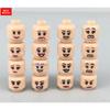 Pack  MOC Bricks Figure Face Boy and Girl Head Expression DIY Educational Building Blocks Toys For Children Gifts