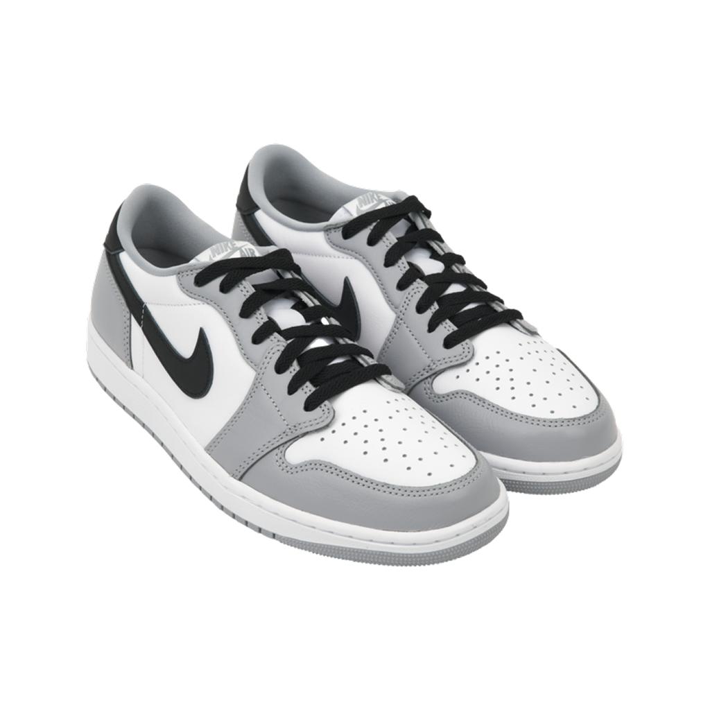 Air Jordan 1 Retro Low OG Barons Men Sneakers White Black Wolf-Grey CZ0790-110