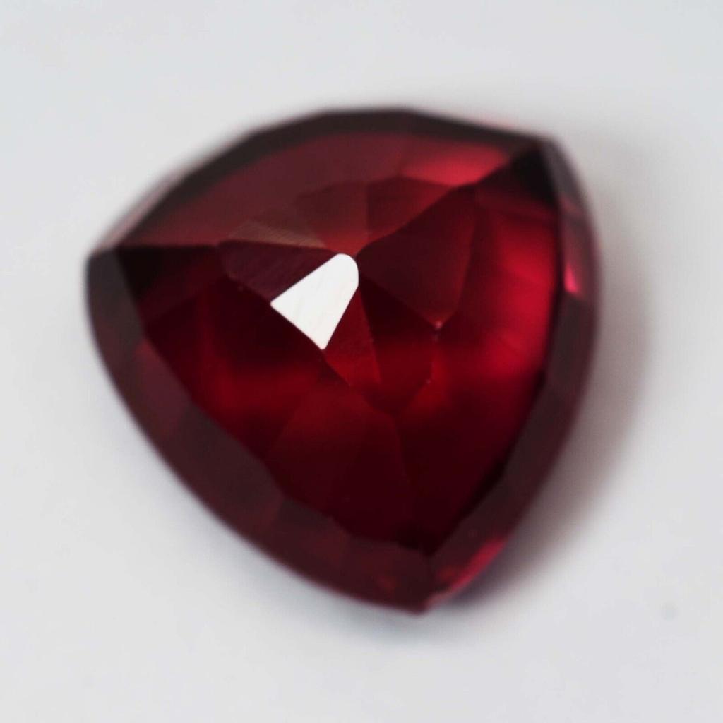 Natural Red Ruby Loose Gemstone 10.20 Ct Trillion Shape for Jewelry Making and Gem Collections