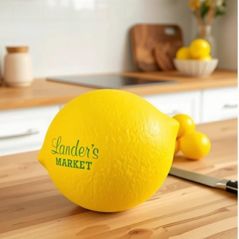 

toys Super soft PU lemon simulation fruit decompression pinch music vent creative toys жовтий