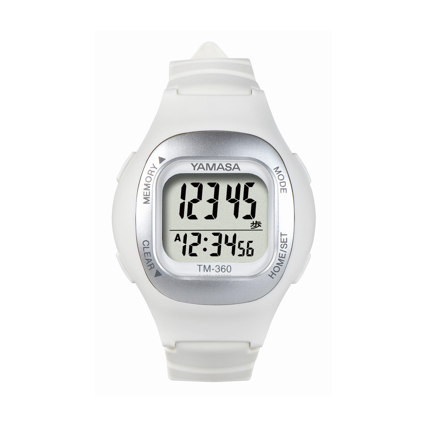 

Yamasa Clock Instrument Watch Pedometer White Type (WATCH MANPO) [Wristwatch Pedometer] TM-360W