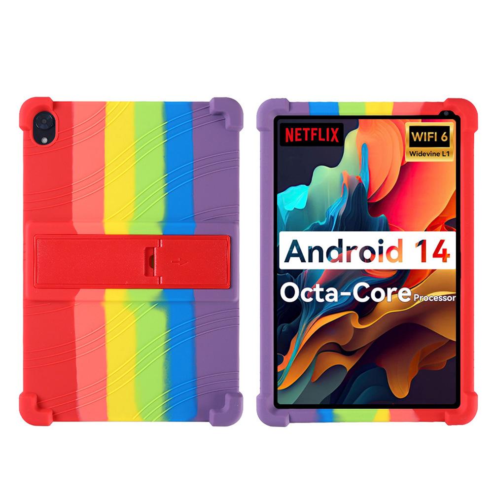 URAO C107 10.1" Tablet Case - Full Coverage Anti-Drop Silicone Stand with Edge-Wrapped Rubber Shell
