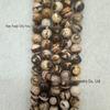 Natural Australian Zebra Stone Round Beads for DIY Jewelry Making - Bracelet & Necklace Accessories 