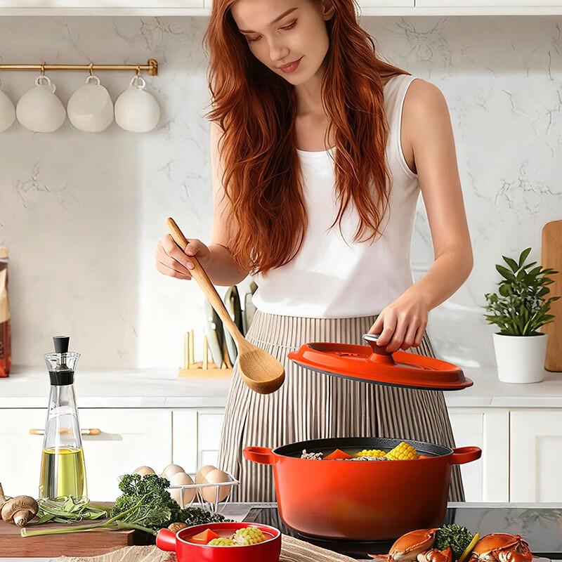 Airmate Cast Iron Enamel Dutch Oven