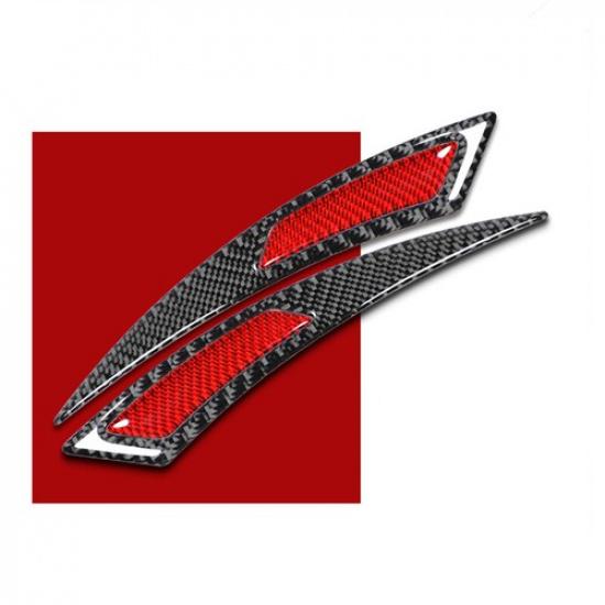 2X Carbon Fiber Car Wheel Eyebrow Fender Arch Trim Strip Decal Sticker Accessory