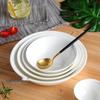 Japanese Style White Ceramic Bowl for Rice, Soup, Salad, and Noodles