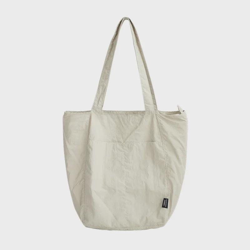 

Japanese Waterproof Nylon Casual Tote Bag for Women - Large Capacity, Unique Niche Design