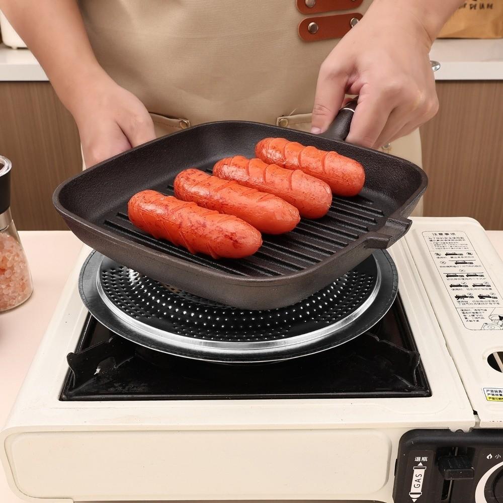 Foldable Heat Diffuser Wood Handle Flame Guard Simmer Plate Pot Holder Insulation Pads  for Cooking